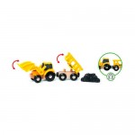 Train - Construction Vehicles 5pc - Brio Wooden Railway 33658